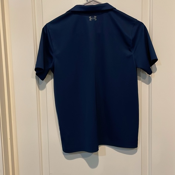 Under Armour Boys Loos Fit Performance Heat Gear Polo, Size Youth Large, Blue - Picture 4 of 4